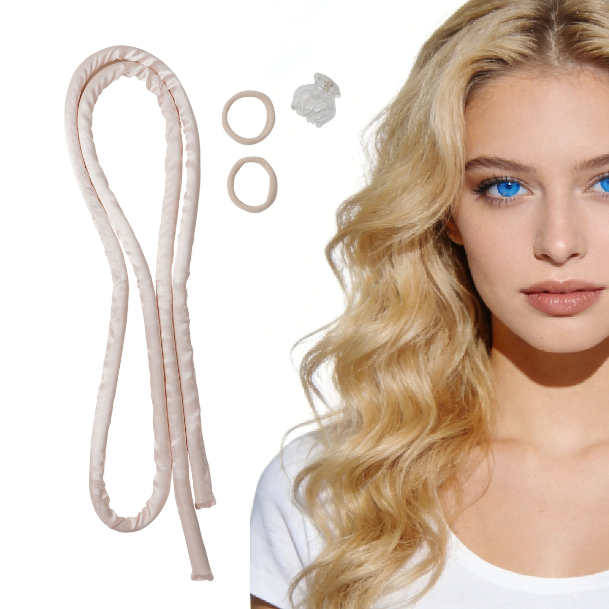 1.6m Cross-Border Lazy Sleep Curling Iron Set Without Heat, Large Wave Hair Ring Set, Foam Sponge Hair Styling Tool - image 4