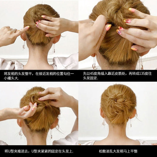 U-Shaped Hair Clip, Black Hairpin for Makeup Artists, Hair Clip for Fixing Hair, Hair Accessory, Hairpin - image 2