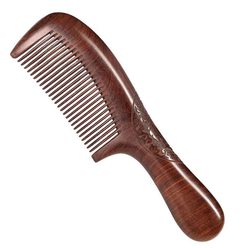 Sandalwood Comb for Smoothing Hair, Suitable for Men, Children, Girls, and Professionals, with Large, Wide, and Fine Teeth - image 5