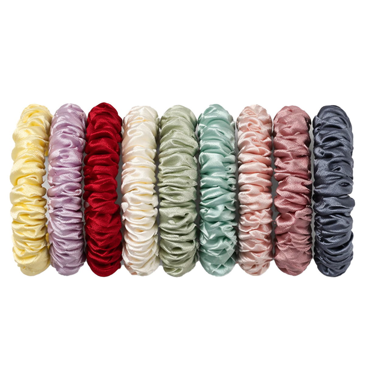 Mingjian 30mm silk scrunchie, Jiang Yan's same style, red hair tie, high elasticity, elastic hair band, hair accessory, headband - image 5