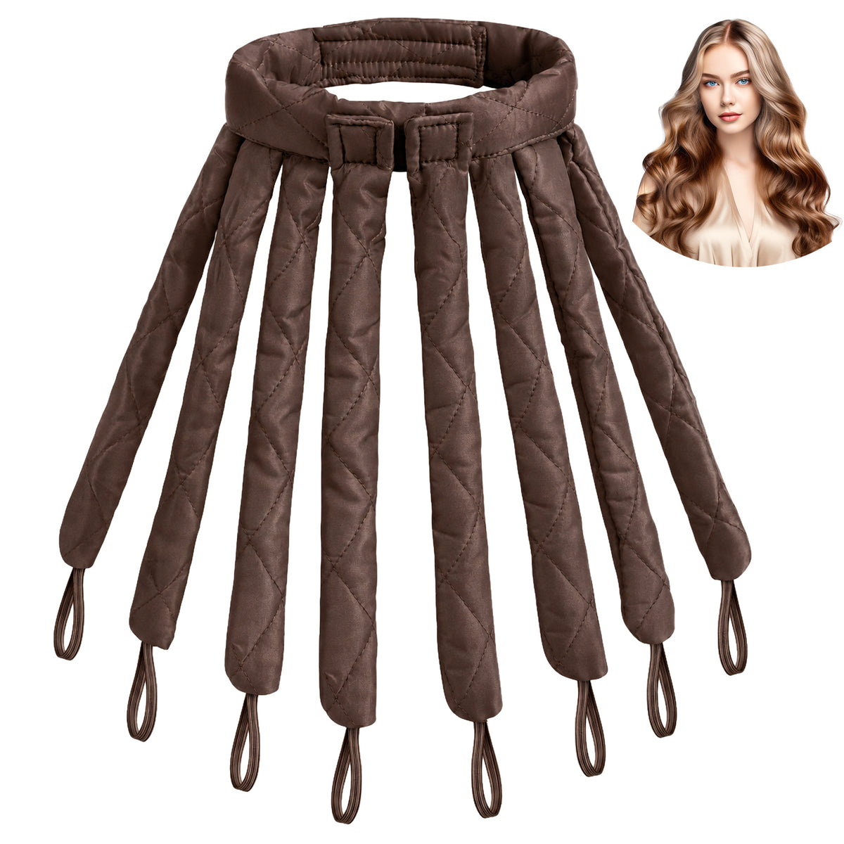 Cross-Border Octopus Lazy Hair Curler, No Damage to Hair, Overnight Sleep Curling Magic Tool, Overnight Sleep Styling for Big Waves, Heat-Free Curling Wand - image 5