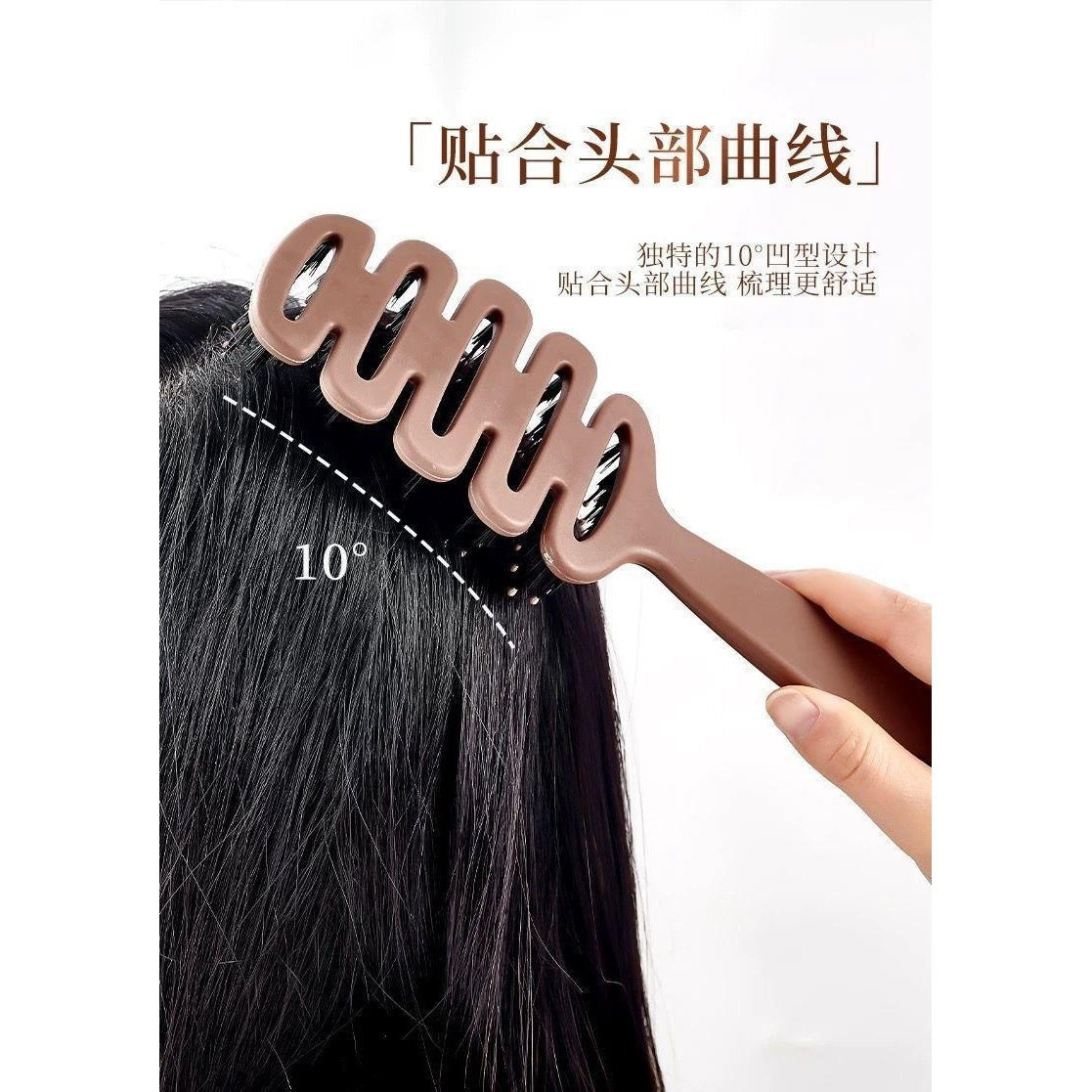 Boar Bristle Hair Care Comb, Fluffy Boar Bristle Pine Cone Comb, Massage Head, Anti-Static, Hair Smoothing, Rib Comb, Hair Care - image 4