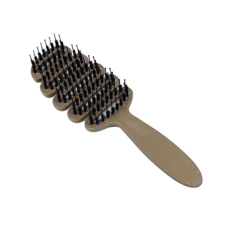 Pinecone bristle massage comb, hair care comb, volumizing styling comb, anti-static hair care comb, portable ribbed comb - image 5