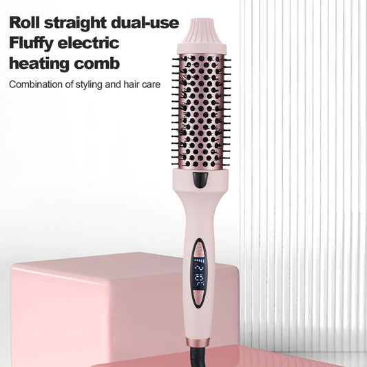 Cross-border dropshipping multi-level temperature adjustment volumizing high-crown natural straightening and curling comb hair styler curling wand volumizing comb - image 2