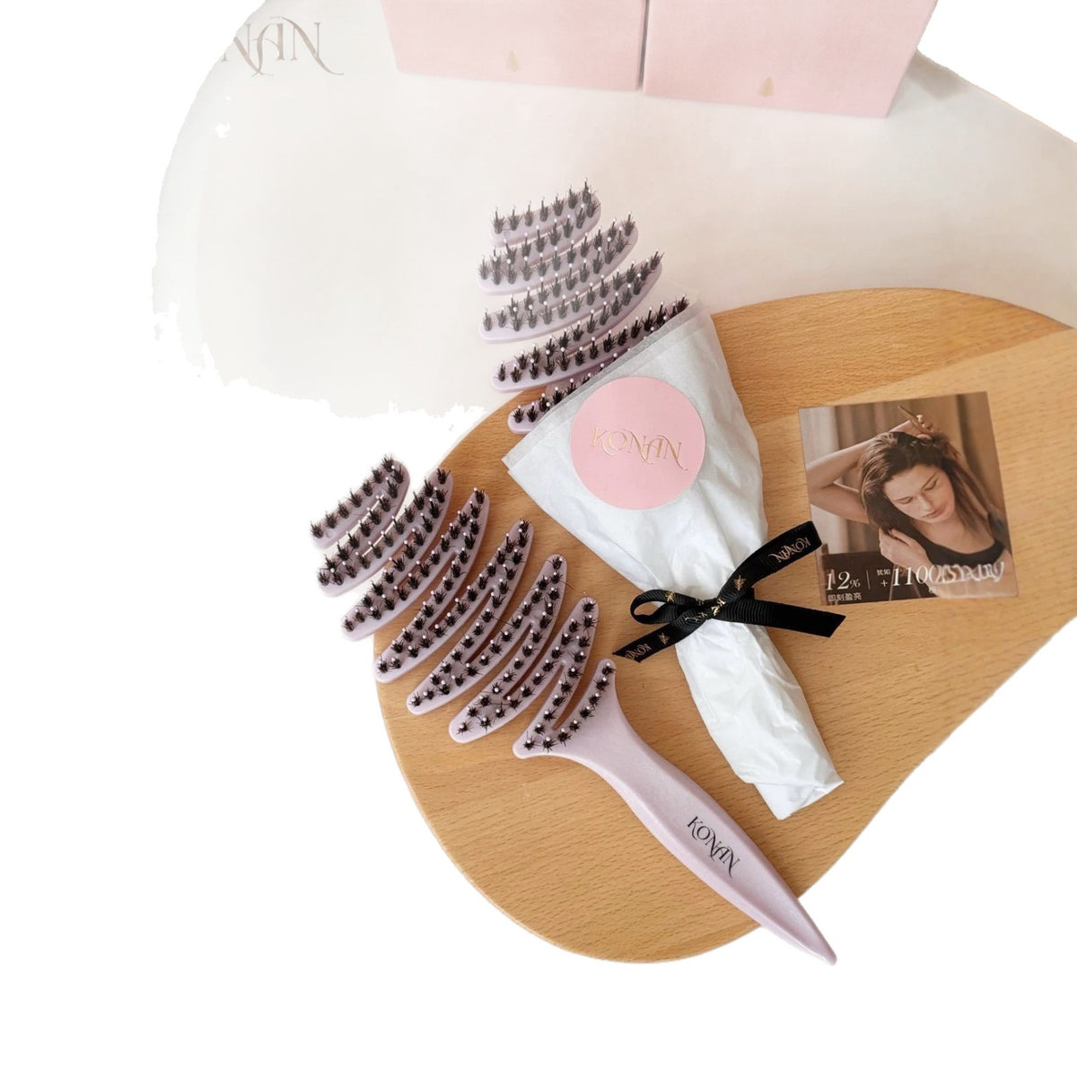 KONAN Pinecone Hair Comb, Hair Care Comb, Volumizing Styling Anti-Static Hair Nourishing Comb, Portable Gift, Wholesale Available - image 5