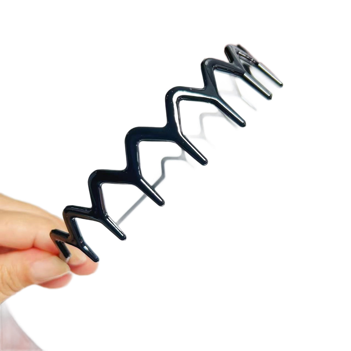 Wavy toothed headband for women, anti-slip high crown headband, versatile hair accessory for going out - image 5