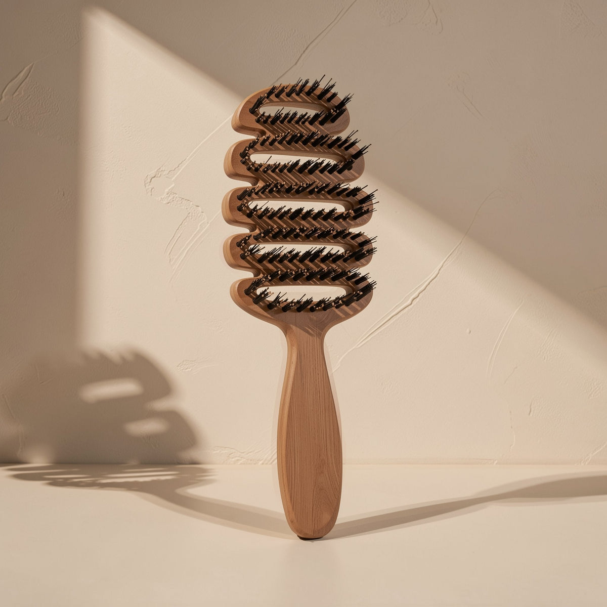 Boar-bristle hairbrush described as a ribbed comb, over 20 cm - view 5
