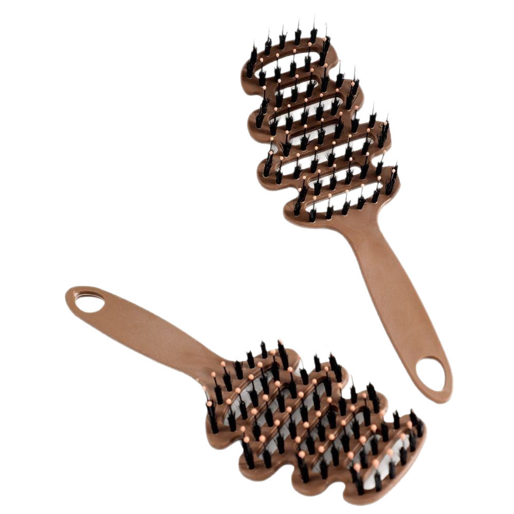 Pinecone bristle hair care comb, fluffy bristle pinecone comb, head massager, anti-static hair smoothing comb, ribbed comb, pinecone comb - image 5