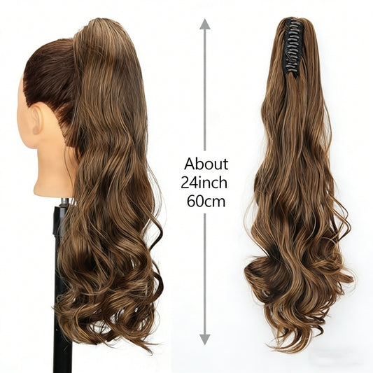 Clip-In Wavy Ponytail Extension