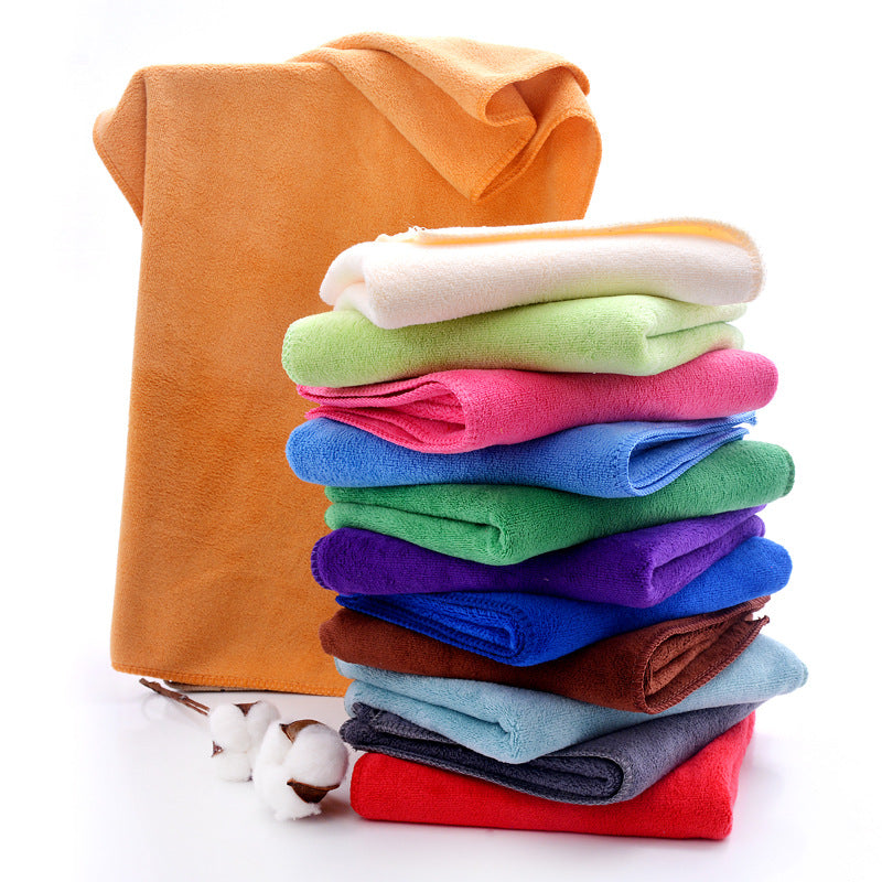 Microfiber Towel 35*75 Brushed Absorbent Hair Drying Towel 400g/ ㎡ Square Beauty Towel - image 5