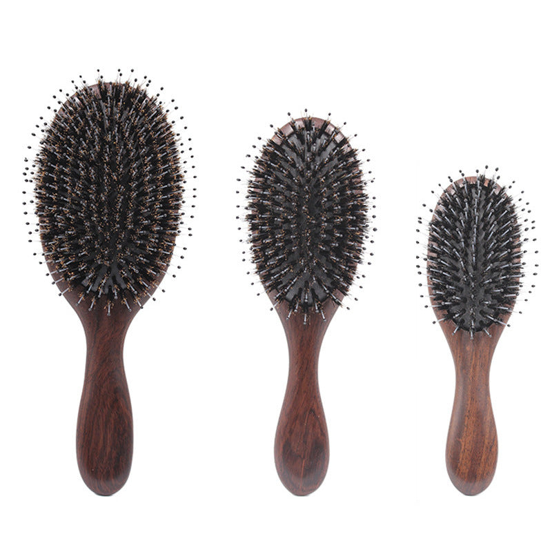 Ebony Bristle Comb Straight Hair Bag Comb Hair Massage Comb Air Cushion Big Board Comb Hair Tools - image 5
