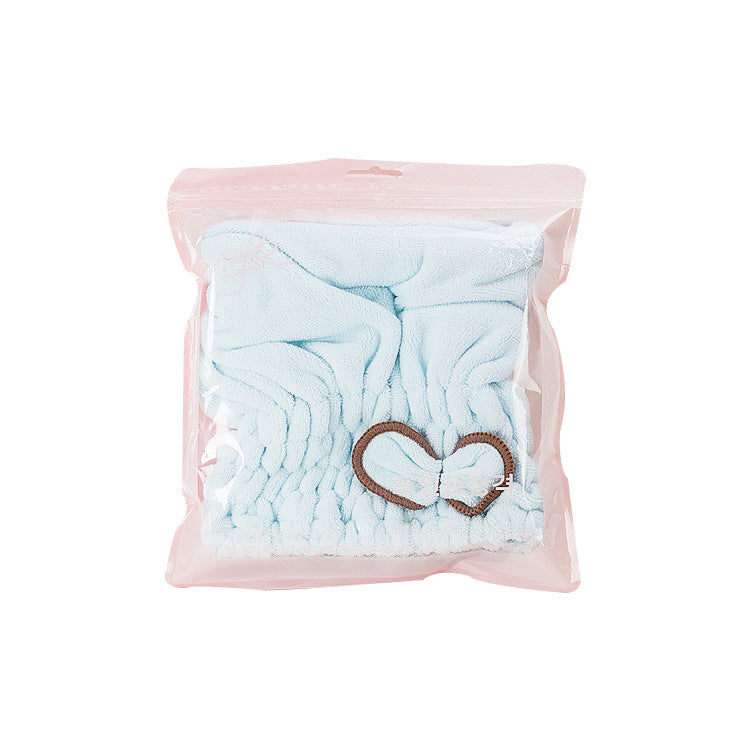 Internet Celebrant Same Style Bow Dry Hair Hat Sweet Cute Soft Water Absorbent Household Fashion Shower Hat Korean Style Dry Hair Hat - image 5