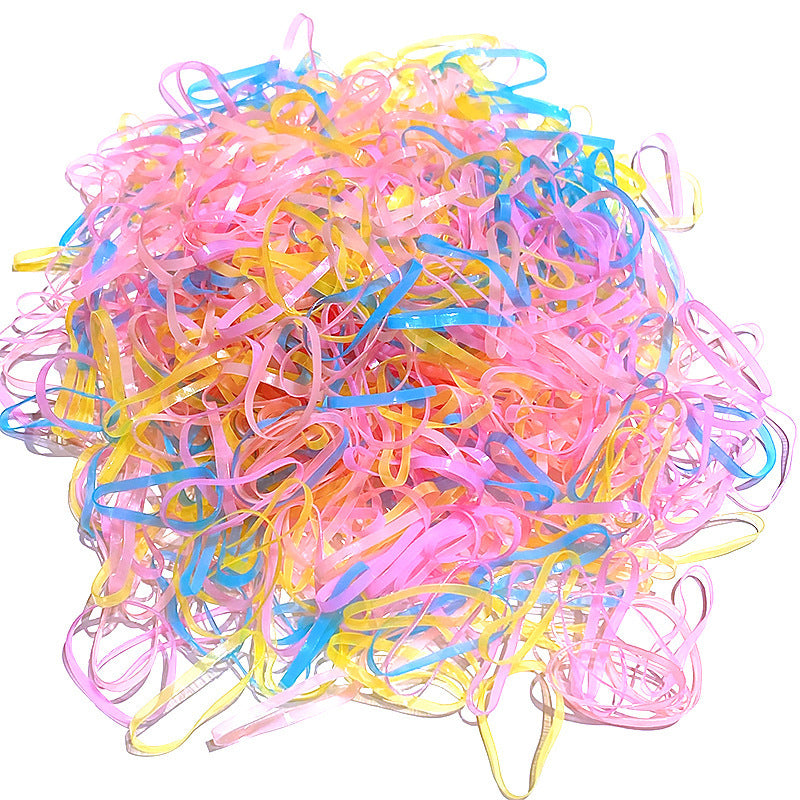 Children's Hair Tie Rubber Band Can Be Pulled Continuously. Baby Does Not Hurt Hair. Disposable Small Rubber Band Hair Band Bagged Hair Rope Hair Accessories - image 5