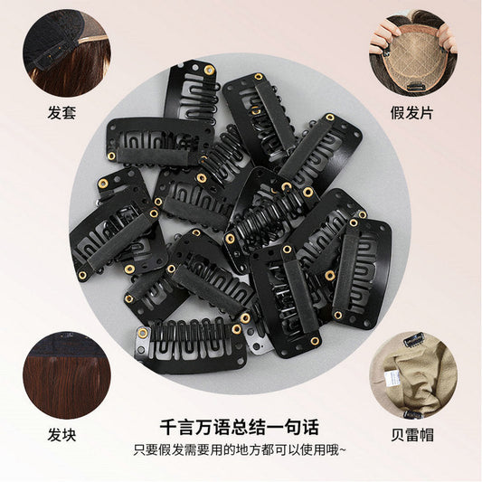 3.2U Type Bb Clip Beret Windproof Six-Tooth Wig Tool Accessories Hair Extension Hair Clip DIY Wig Factory Special Use - image 2