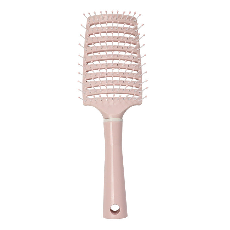 Fluffy Rib-Shaped Curved High-Crown Hair Care Top Large Curved Comb for Women and Men Curly Hair Hairdressing Wide-Tooth Smoothing Massage - image 4
