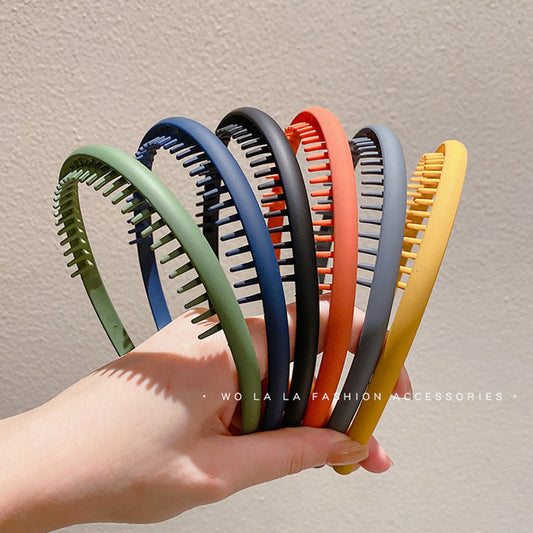 Wash Face Apply Mask Special Hair Band Non-slip Toothed Hair Pressure Hair Band Hair Clamp Internet Popular 2024 Women's Headwear Hair Bundle - image 2