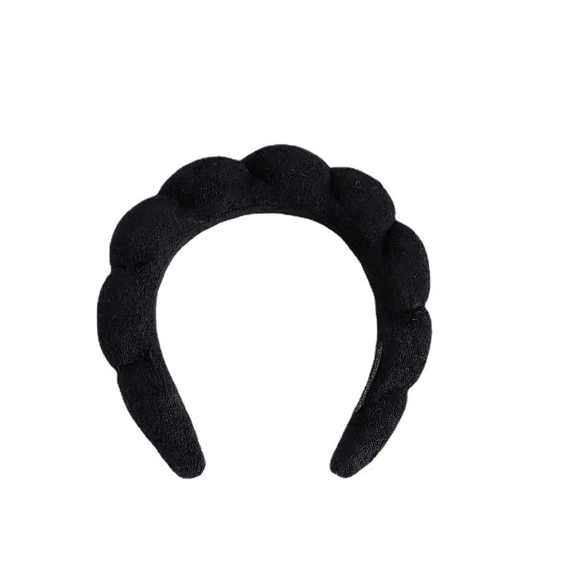 Amazon Cross-Border Cloud Twist Hairband for Women, Plush Headband, Non-Slip Wristband, European and American Hair Accessory Set - image 5