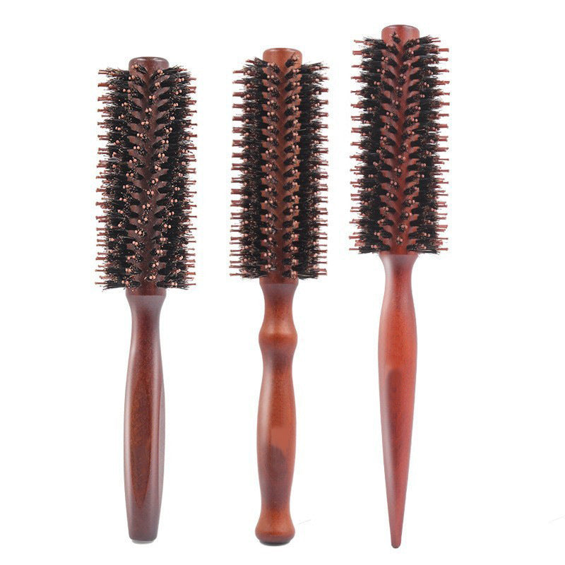Factory in stock wholesale cost-effective cleaning curling comb bristle Lotus wood heat-resistant straight hair styling hairdressing comb - image 5