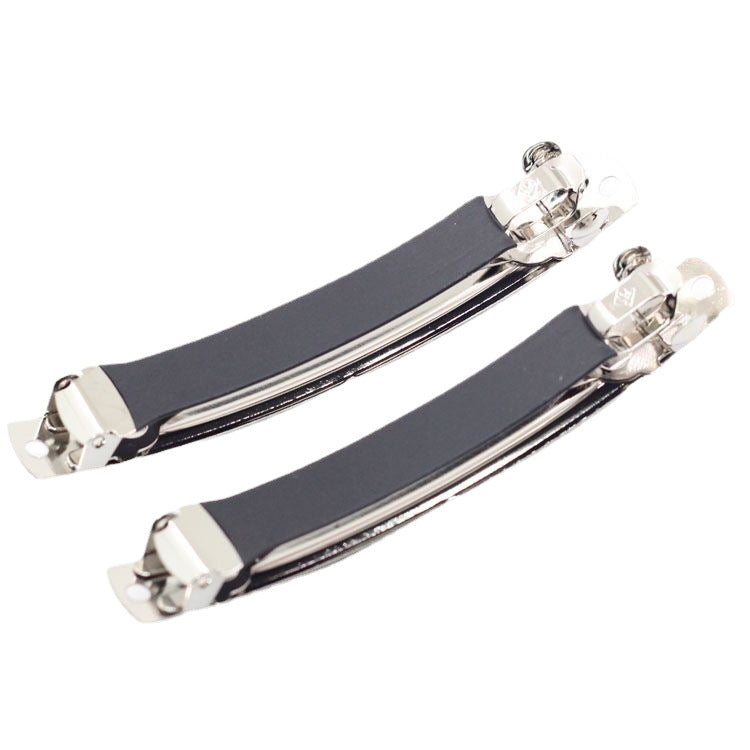 8/10cm with non-slip leather case spring clip ponytail clip hollow clip diy Net red bow headdress hairpin - image 5