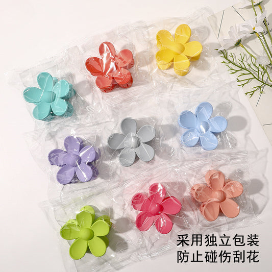 Qyue Spring and Summer Candy-Colored Hairpins Sweet Flower Grabber Hairpins Wholesale Fresh Hair Grabber Hairpins Hair Accessories - image 2