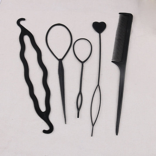 Cross-border hair accessories hair tools invisible hair curler suit lazy balls hair flower Brace shape hair pulling pin - image 2