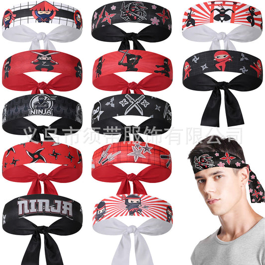 Amazon Student Kids Ninja Karate Samurai Headband Party Gift Decoration Birthday Theme Supplies Hair Band - image 2