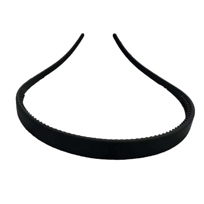 South Korea personality non-slip toothed PC headband cross-border solid color U-shaped design headband durable elastic high hair accessories - image 5
