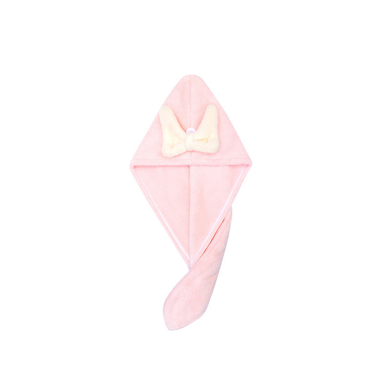 Coral Velvet Hair Drying Cap for Children, Type A, Cute, Thickened Shower Cap, Absorbent, Quick-Drying, Household Hair Drying Towel for Girls - image 5