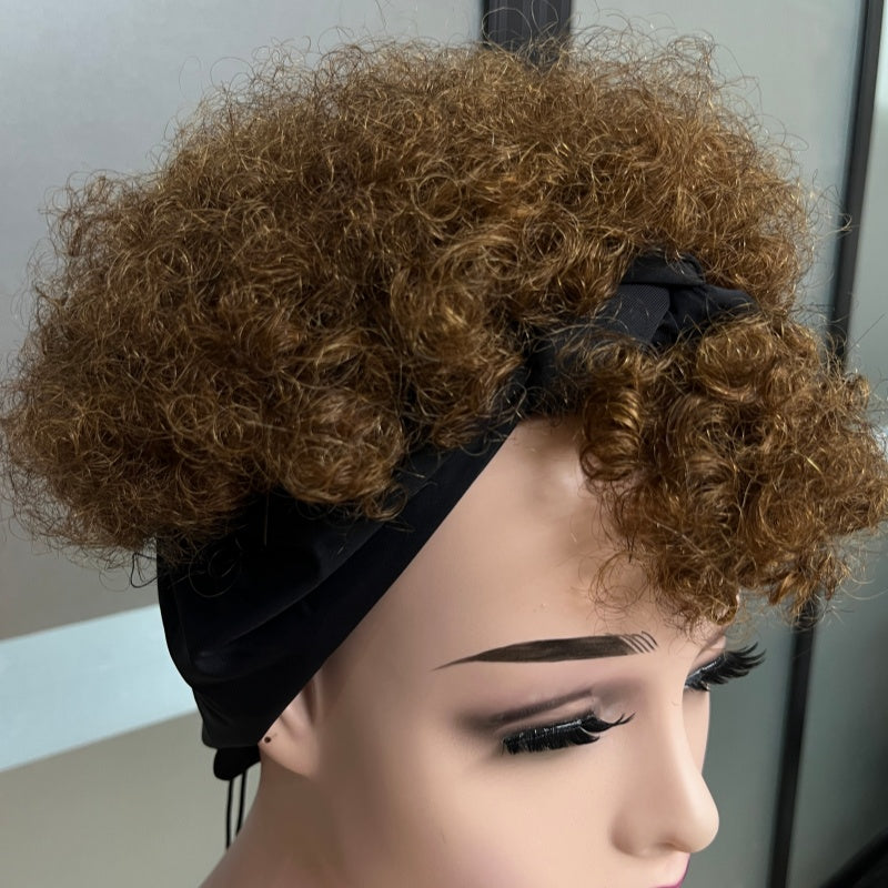 Brown Short Curly Wig