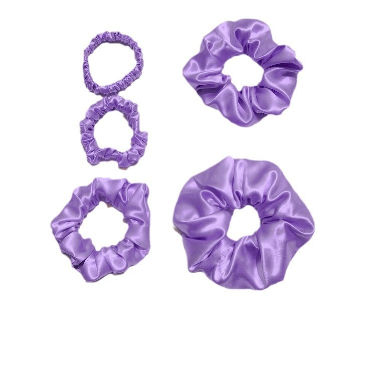 New high-end silk hair ring large intestine ring hair rope 100 mulberry silk hair care horsetail temperament head rope multi-color optional - image 5
