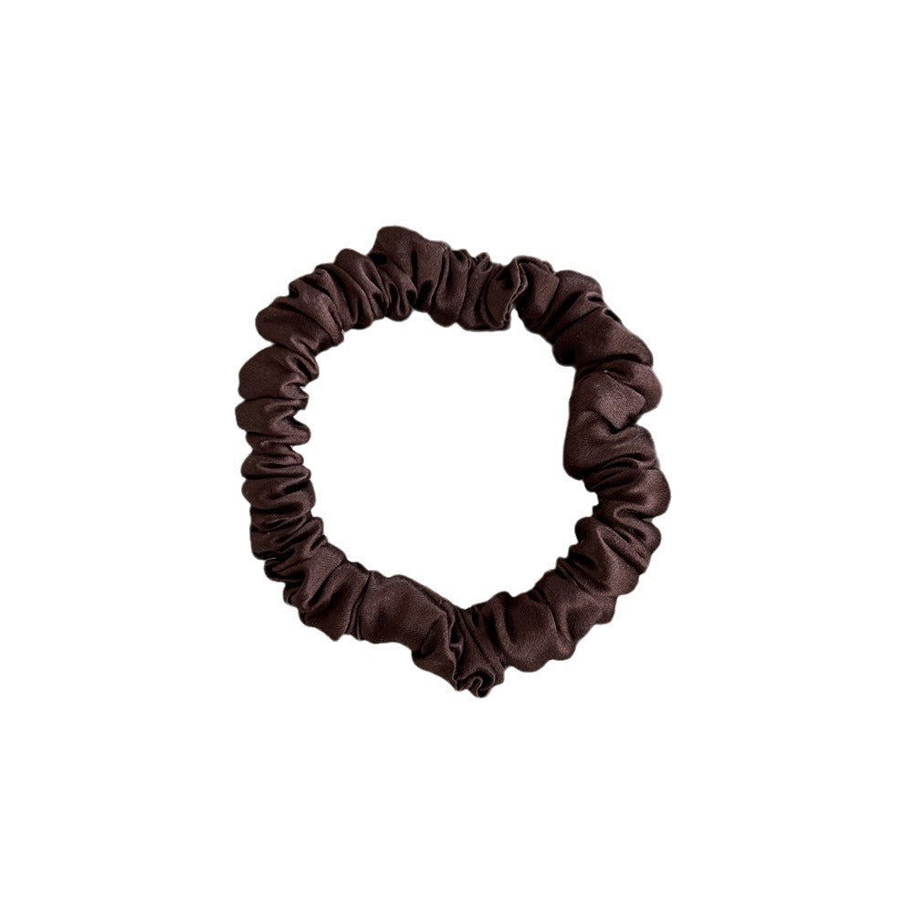 Silk Fabric Hair Ties That Do Not Damage Hair, High-End, High-Elasticity, Traceless, Simple Bun Hair Ties for Women - image 5