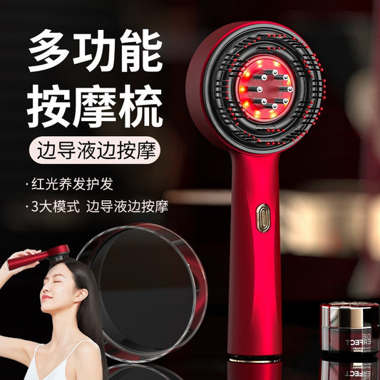 Electric Scalp Massage Comb, Home Hair Care Comb, Kneading Liquid-Guiding Hair Growth Device, Red Light Hair Care Comb, Scalp Massager - image 2