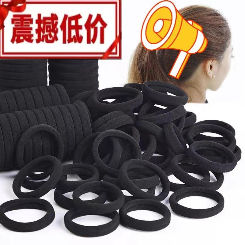 Korean style hair rope simple hair rope durable seamless towel ring bulk wholesale high elastic hair ring headdress - image 5