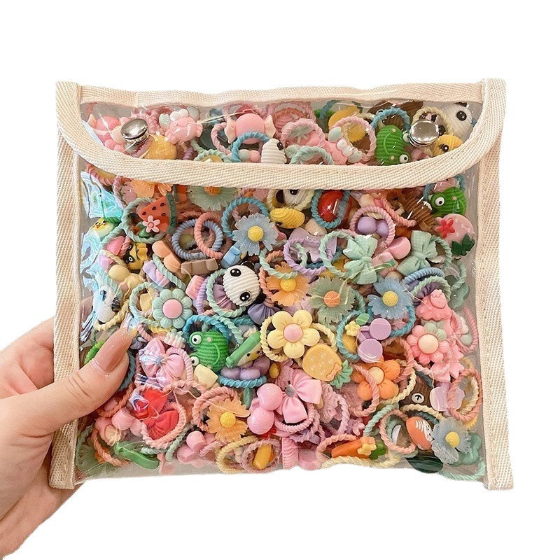 Children's Ring-Shaped Hair Ties, High Elasticity, Non-Damaging to Hair, Hair Bands, Baby Hair Accessories, Hair Ties for Thin Hair - image 5