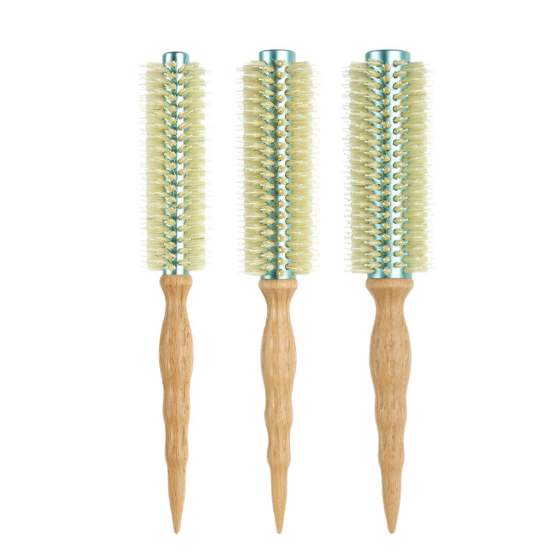 Barber shop curly hair styling roll comb pig mane inner buckle cylinder roll comb blowing hair fluffy hair root roll bangs comb - image 5