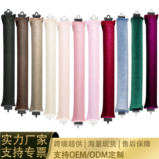 Cross-Border Amazon Suede Rubber Curling Iron with Hook, No Heat Hair Curler, Lazy Sleep Hair Styling Tool, Big Wave Hair Curling Magic Tool - image 2