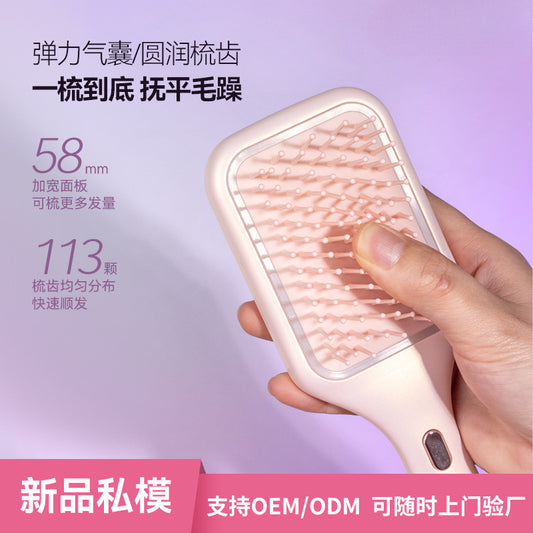 New Cross-border Electric Massage Comb Red Light Vibration Scalp Massage Portable Air Cushion Airbag Comb Scalp Medicine - image 2