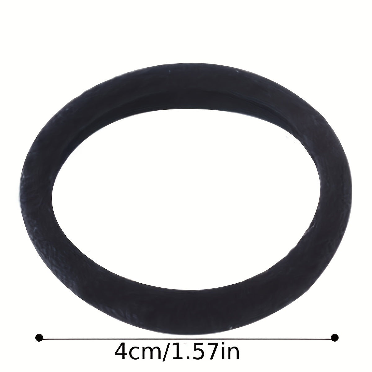 4cm towel ring simple basic black seamless hair rope hair ring - image 4