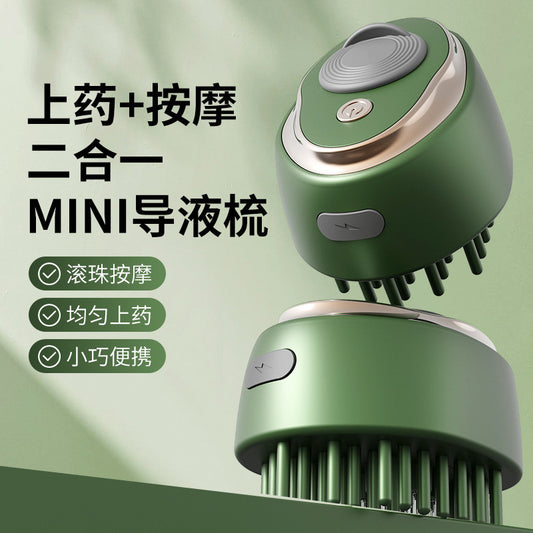 Cross-Border Electric Hair Care Comb Electric Scalp Applicator Ball Vibrating Massage Hair Care Comb - image 2