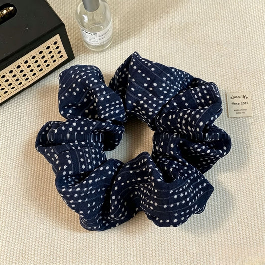 2025 Early Spring Sea Salt Blue High-End Scrunchie, Brightening Lazy Style Hair Tie, New Accessory Scrunchie - image 2
