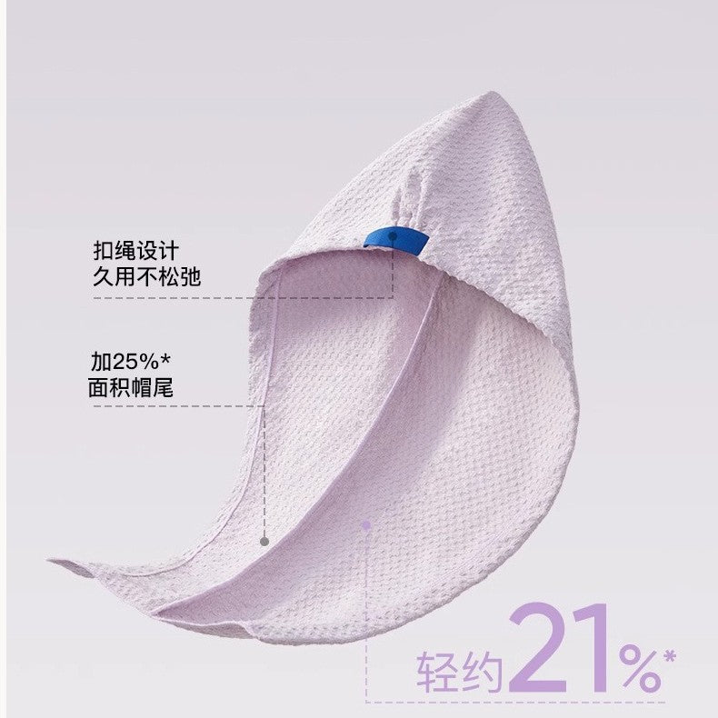 Carefully Selected Antibacterial Waffle Hair Drying Cap for Women, Super Absorbent Quick-Dry Hair Towel, Thickened Head Wrap, Thickened Version - image 5