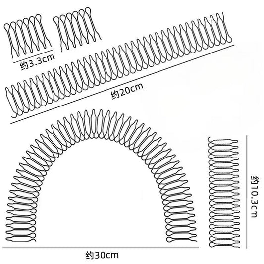 Titanium Steel Hair Accessories Hair Clip Set Invisible Back of the Head Clip Children's Hair Bun Maker Hairband Hairpin - image 2