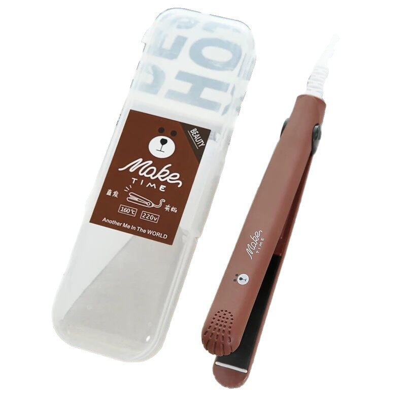 Mini Curling Iron, Straight and Curling Dual-Purpose Hair Straightener, Plastic Box Packaging, Small Splint Ironing Board, Student Dormitory Factory Direct Sale - image 5