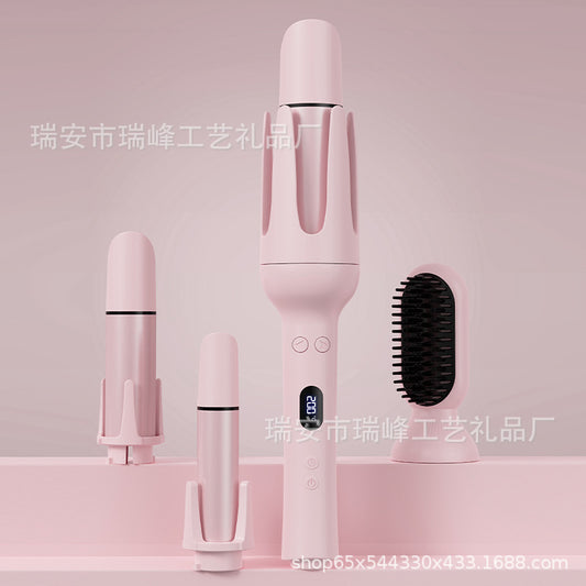 Cross-Border All-In-One Curling Iron, Fully Automatic Negative Ion Multi-Function Large and Small Curls, No Damage to Hair, Head-Changing Digital Display Curling Iron - image 2