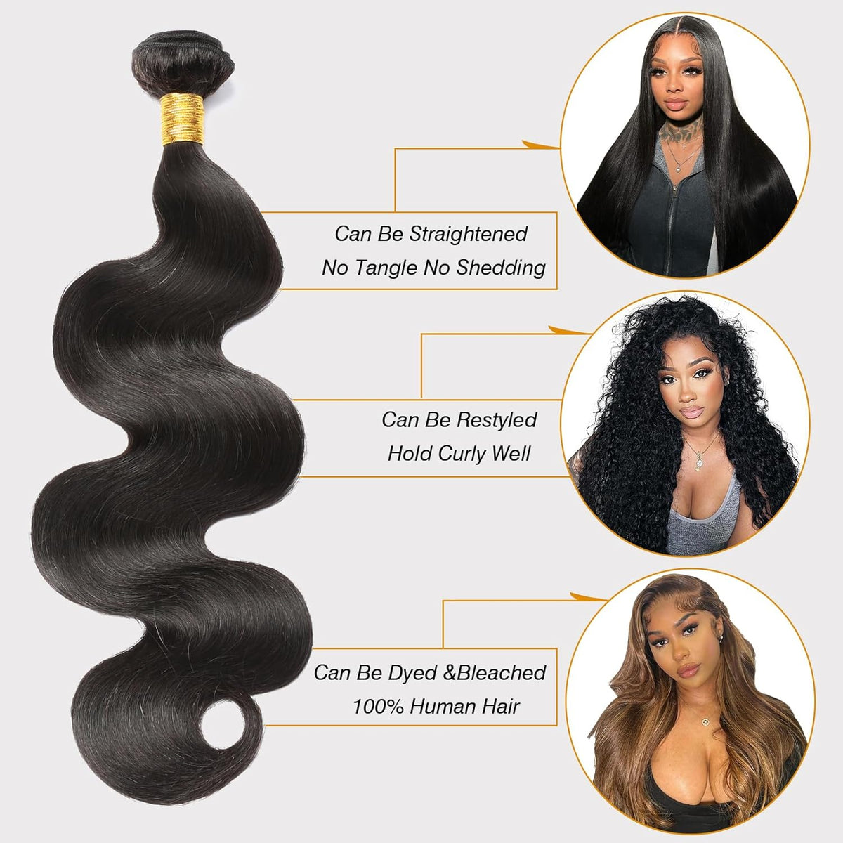 Glueless Body Wave Hair Bundles