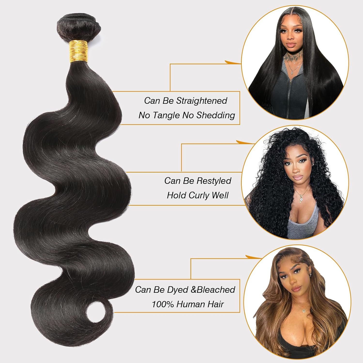 Glueless Body Wave Hair Bundles