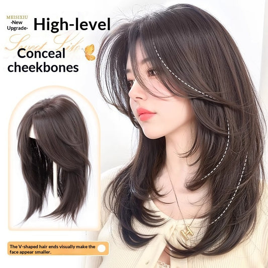 No Hairnet Needed Women's Hairpiece For Crown Area To Add Volume One-piece