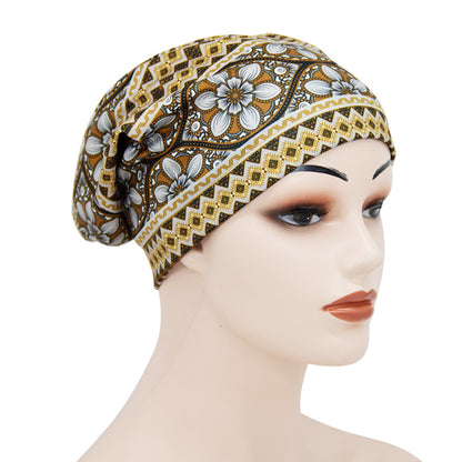 Printed Double-Layer Sleep Cap