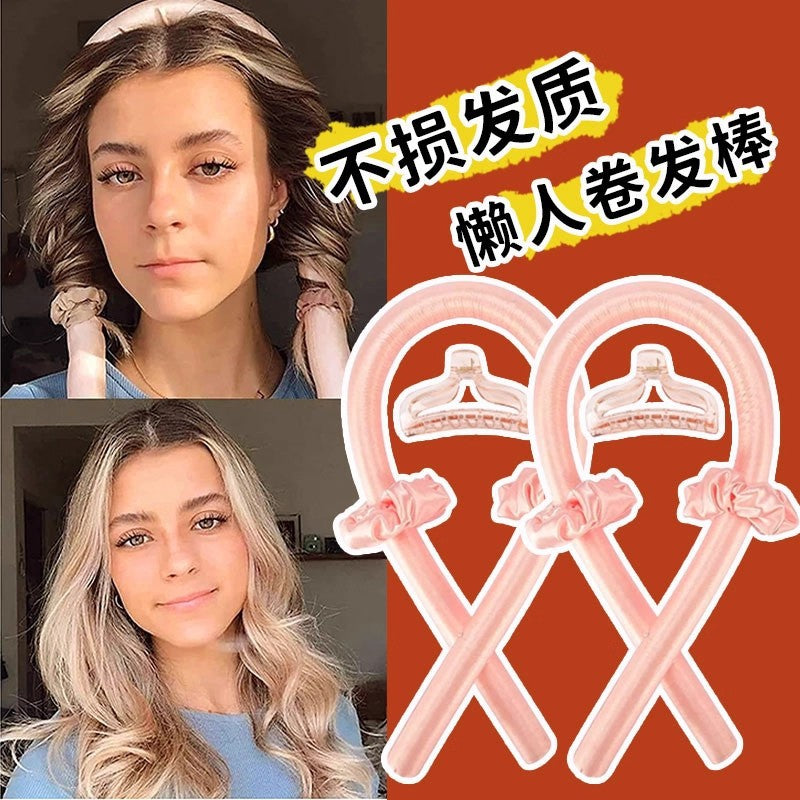 Heat-Free Curling Tool for Lazy People, Large Wave Sponge Curling Band for Sleeping, Long-Lasting Styling, No Ironing, No Hair Damage - image 2