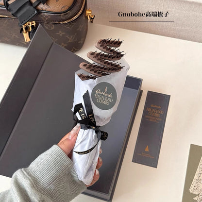 Pinecone Bristle Hair Comb, Hair Care Comb, Fluffy Styling Anti-Static Hair Comb, Portable Gift, Wholesale - image 2